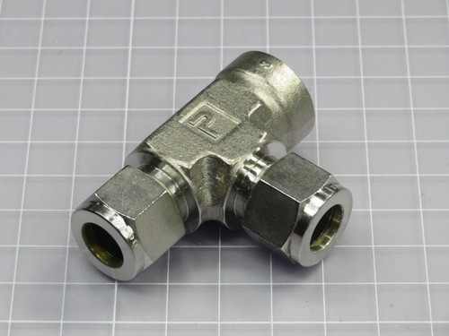 Lot of 5  Parker  8FRT8N-316  Tube Fitting, NPT Female Run Tee  For Sale