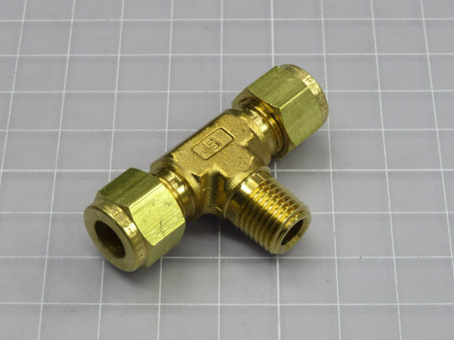 Lot of 10  Parker  6MBT4N-B  A-Lok NPT Male Branch Tee  For Sale