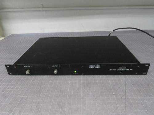 Cross Technologies  1584-29S  Two 8-way L-Band splitters with with 1 front panel monitor each  For Sale