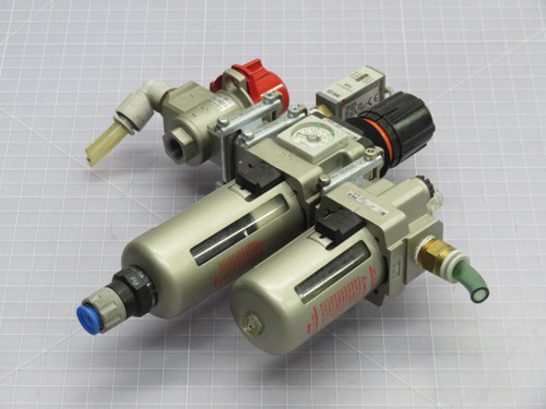 SMC  VHS30-N03-Z IS10-01-6L FILTER REGULATOR MODULAR  For Sale