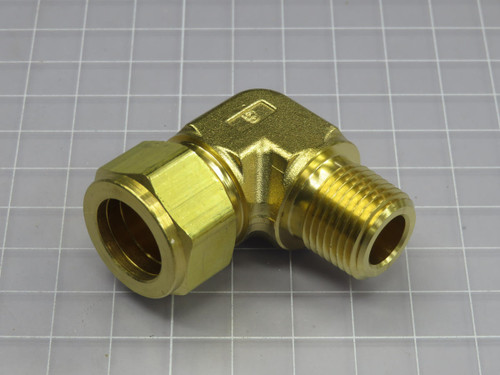 4  Parker  12MSEL8N-B  Tube Fitting, NPT Male Elbow  For Sale
