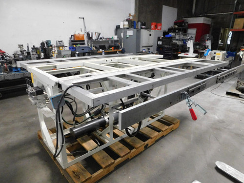 Hamilton Machine    Lift 90 deg. Extendable Hydraulic Working Table  For Sale