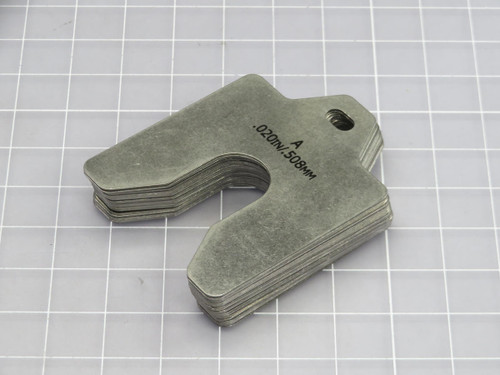 Lot of 20 MAUDLIN PRODUCTS  MSA020  SLOTTED SHIM STOCK STAINLESS STEEL  For Sale