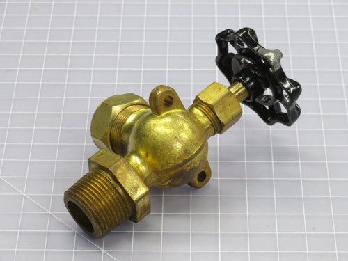 ESSEX BRASS    SELF CLEANING WATER GAUGE VALVE  For Sale