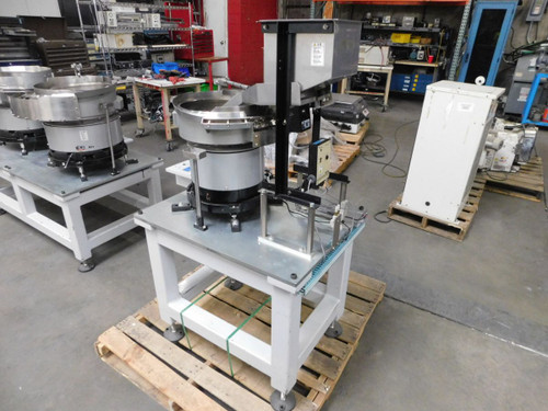 NTN  N25, V72, S10, K-EGA57  Vibratory bowl feeder 13.5"S.S., Hopper 9"S.S., In line feeder 20", Control & Table  For Sale