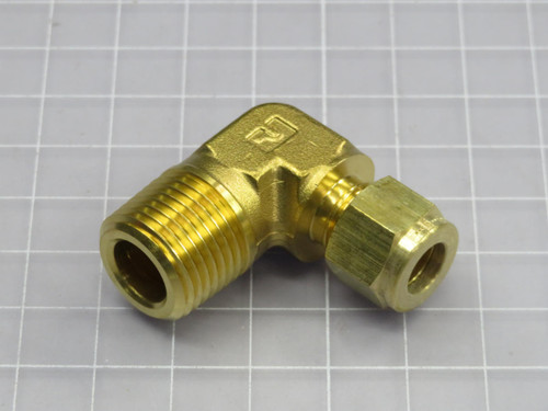 Lot of 15 Parker  6MSEL8N-B  BRASS COMPRESSION TUBE MALE ELBOW  For Sale