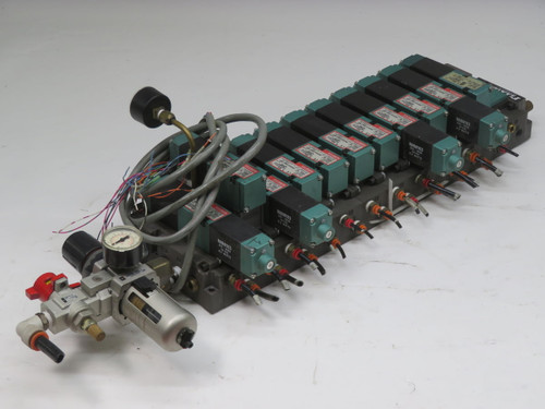 NUMATICS  082SA415M017N61  SOLENOID ASSY w MINIFOLD FLEXIBLOK  For Sale