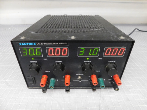 XANTREX LXQ 30-2 DC POWER SUPPLY DUAL 0-30V/0-2A, 5V,3A M5574