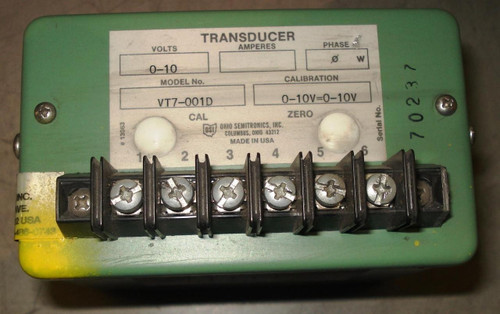 OHIO SEMITRONICS VT7-001D TRANSDUCER T5303