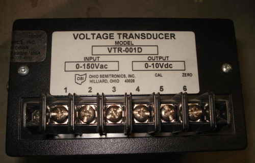 OHIO SEMITRONICS VTR-001D TRANSDUCER VOLTAGE T5305