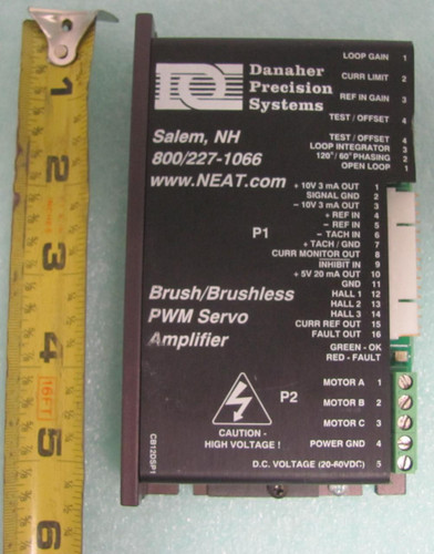 DANAHER PRECISION BRUSH/BRUSHLESS PWM SERVO AMPLIFIER T7117