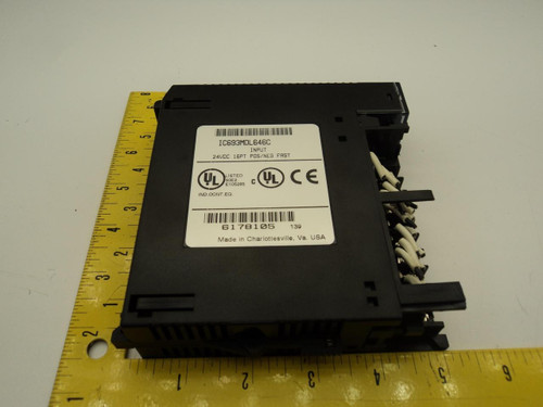 GE FANUC IC693MDL646C INPUT MODULE 16PT POS/NEG FAST T17416