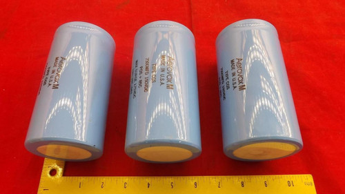 LOT OF 3 AEROVOX M CGS CAPACITORS 7300MFD 150VDC T21229