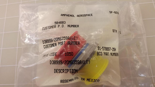 AMPHENOL D38999/20MG35SA LC 91-578897-35H CONNECTOR T23974