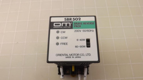OM ORIENTAL MOTOR SBR502 BRAKE REVERSE PACK T26496