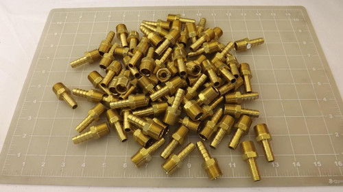 LOT OF 80 TOMPKINS 4244-06-06 HOSE BARB TO PIPE T26658