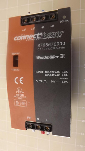 WEIDMULLER CONNECT POWER 8708670000 POWER SUPPLY T27023