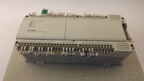 MITSUBISHI MELSEC FX1-80MT BASE UNIT 85-265 V AC 70 VA MAX T27545