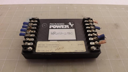 PACKAGED POWER WR24T05-12/55K3 DC-DC CONVERTER T28003