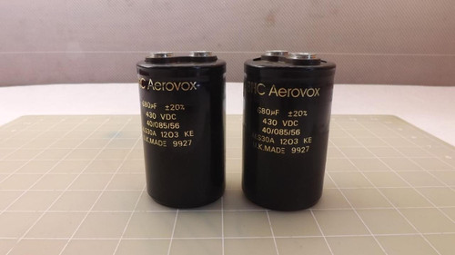 LOT OF 2 BHC AEROVOX CP01470 ALS30A 1203 KE CAPACITORS T29361