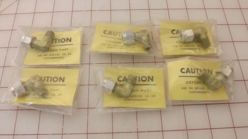 LOT OF 6 CRAWFORD SWAGELOK  ELBOW FITTING T30567