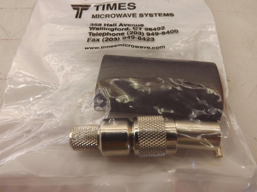 LOT OF 6 TIMES MICROWAVE SYSTEM TC-400-TM RIGHT ANGLE MALE CONNECTORS T34011