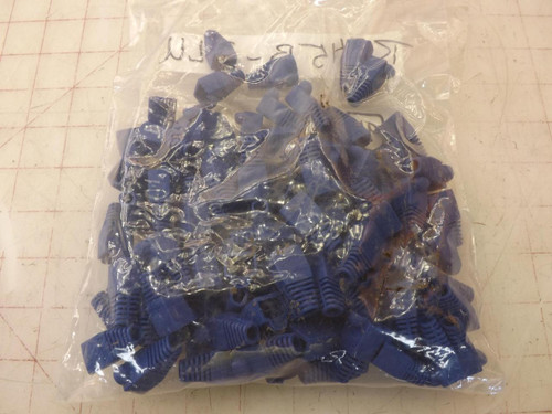 LOT OF 96  RJ45B-BLU BLUE CABLE BOOTS T34021