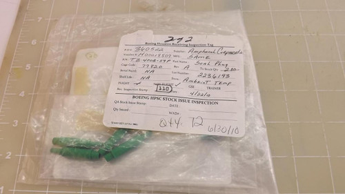 LOT OF 5 GLENAIR T3-4008-59P M85049/80-8 TWINAX SEAL PLUGS T34089