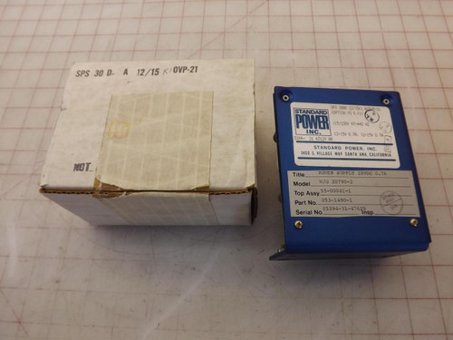 STANDARD POWER 28790-2 55-00041-1 053-1490-1 POWER SUPPLY T34405