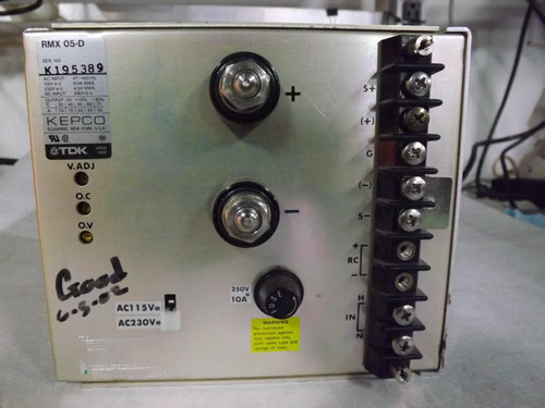 TDK KEPCO RMX 05-D POWER SUPPLY T34616
