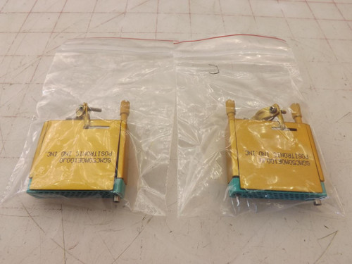 LOT OF 2 POSITRONIC SGMC50M0E100J0 BACKSHELL T33911
