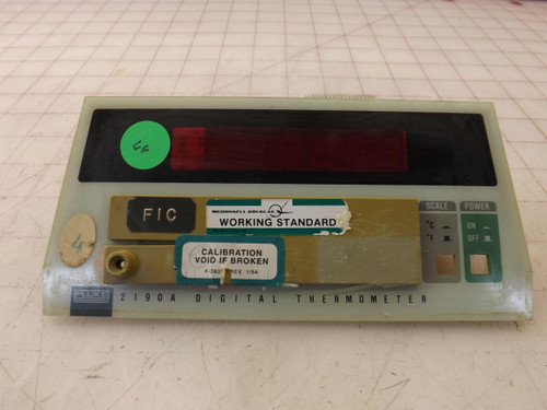 FLUKE 2180A-3002 2190A DIGITAL THERMOMETER FRONT PANEL T35066