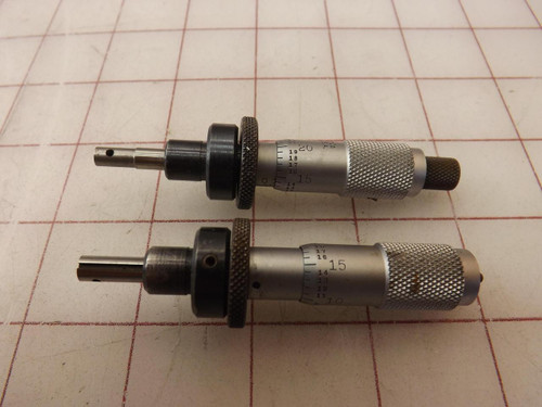 LOT OF 2 THE L.S. STARRETT 261 MICROMETER HEAD T35563
