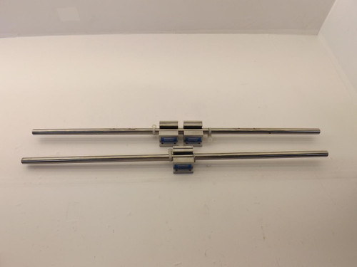 LOT OF 3 THOMSON SPB 8 OPN SUPER PILLOW BLOCKS W/ 24'' RAILS