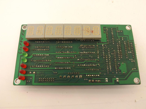 UNIVERSAL DYNAMICS PCB-068 8 DIGIT DISPLAY CARD T37712