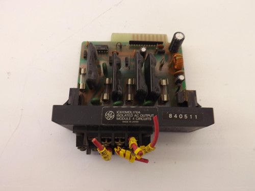 GE FANUC IC610MDL176A ISOLATED AC OUTPUT MODULE 4 CIRCUITS T39149