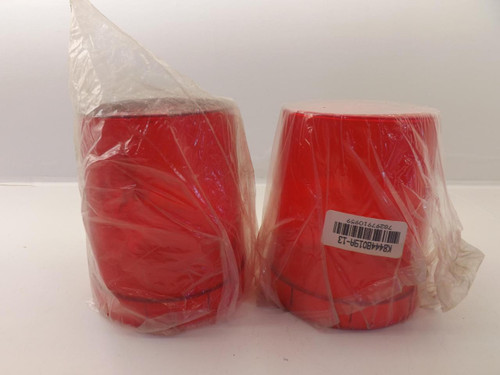 LOT OF 2 K8444B019A-13 RED POLY DOMES T40203