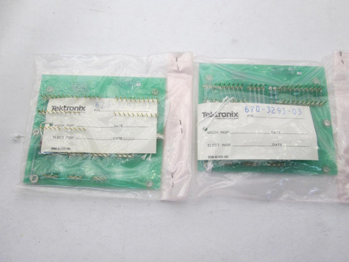 LOT OF 2 TEKTRONIX 670-3293-03 JA-3819-01 DISPLAY INTERCONNECT CIRCUIT BOARDS T45690