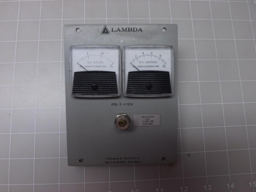 LAMBDA LJS-12-15OV POWER SUPPLY METERING PANEL T48271