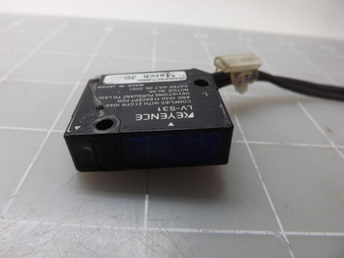 KEYENCE LV-S31 LASER OPTIC SENSOR T49125