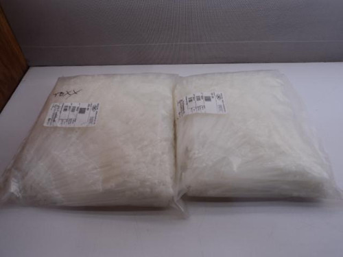 LOT OF 1000 RICHCO US10-0253 NYLON NATURAL COLOR ZIP CABLE TIES 7" T17261