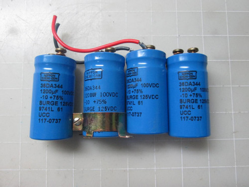 LOT OF 4 NIPPON CHEMI-CON 36DA344 CAPACITORS T52672