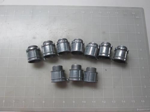 LOT OF 10 3/4'' COUPLING CONNECTORS T52304