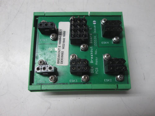 DEK BREAKOUT W221642 10/00 CIRCUIT BOARD ASSEMBLY T55270