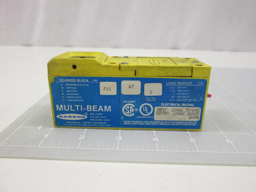 BANNER FX1 PHOTOELECTRIC SCANNER BLOCK MULTI BEAM T60416