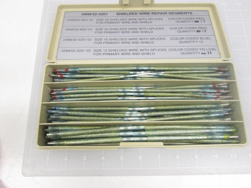 HRM/02-4201 5841-01-269-2220 SHIELDED WIRE REPAIR SEGMENTS SIZES 12 16 20 T60866