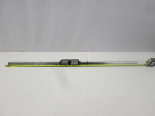 LOT OF 2 NSK LH20 BEARINGS W/ 39" CNC LINEAR SLIDE RAILS