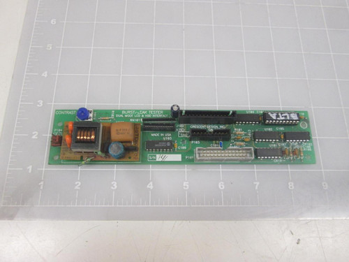 CRESCENT DESIGN 0029-038 0029-037 BURST/LEAK TESTER DUAL MODE LCD & KBD INTERFACE BOARD T65733