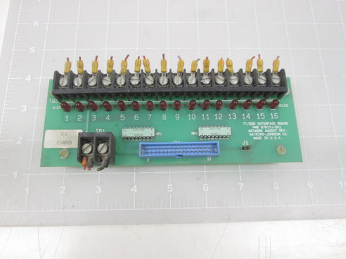 WATKINS JOHNSON A00027 978151-001 TT/SSR INTERFACE BOARD T61895