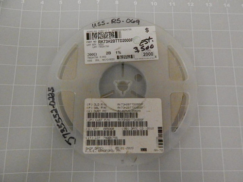 LOT OF 5000 RK73H2BTTD2000F THICK FILM RESISTOR T72895